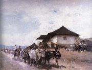 Ox Cart at Oratii Nicolae Grigorescu